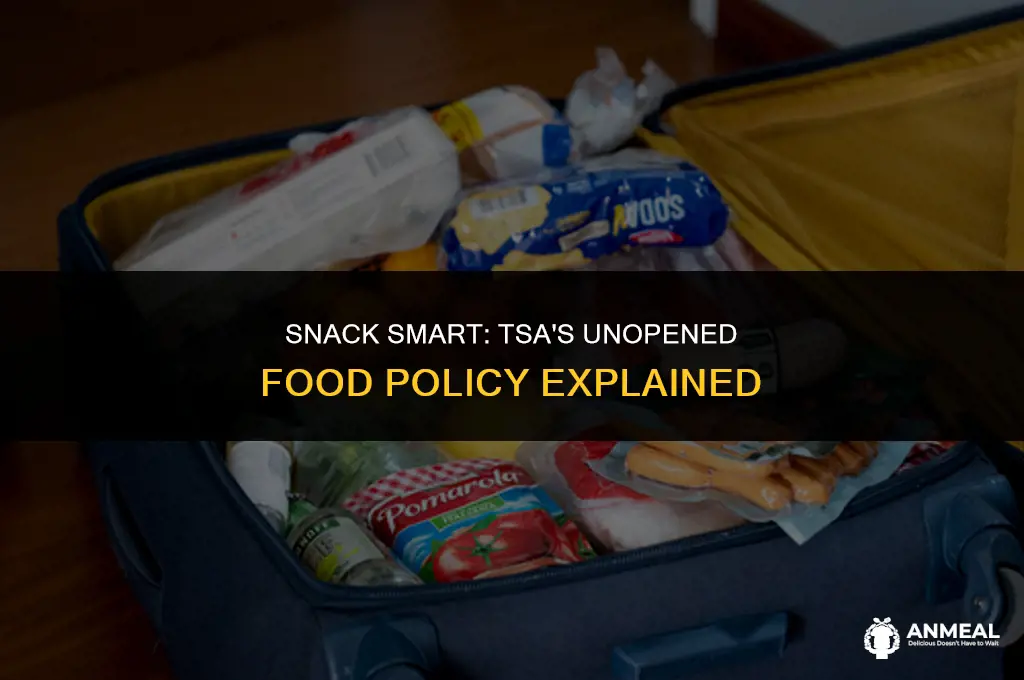 can i bring unopened snacks through tsa