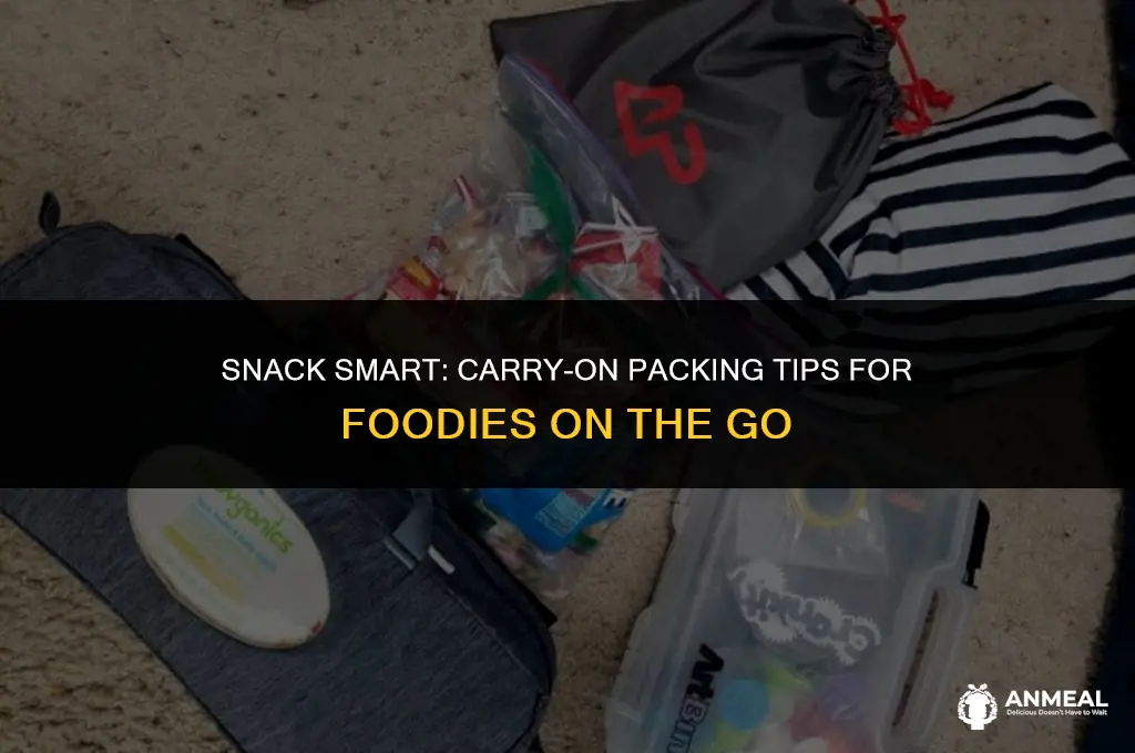 can i pack snacks in my carry on baggage