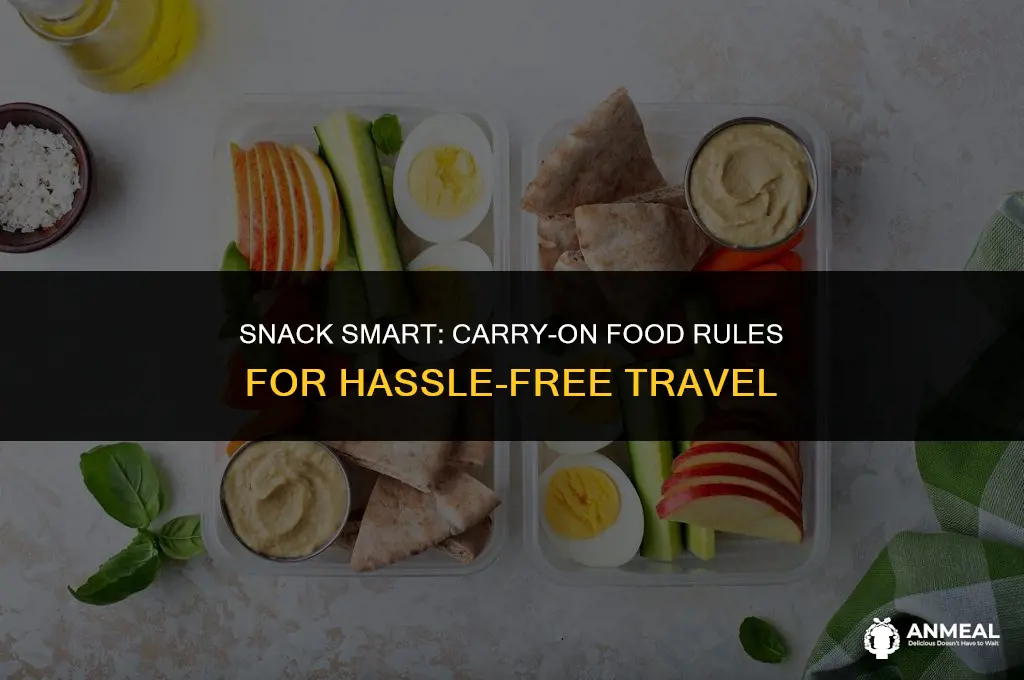 can i take snacks in my carry on