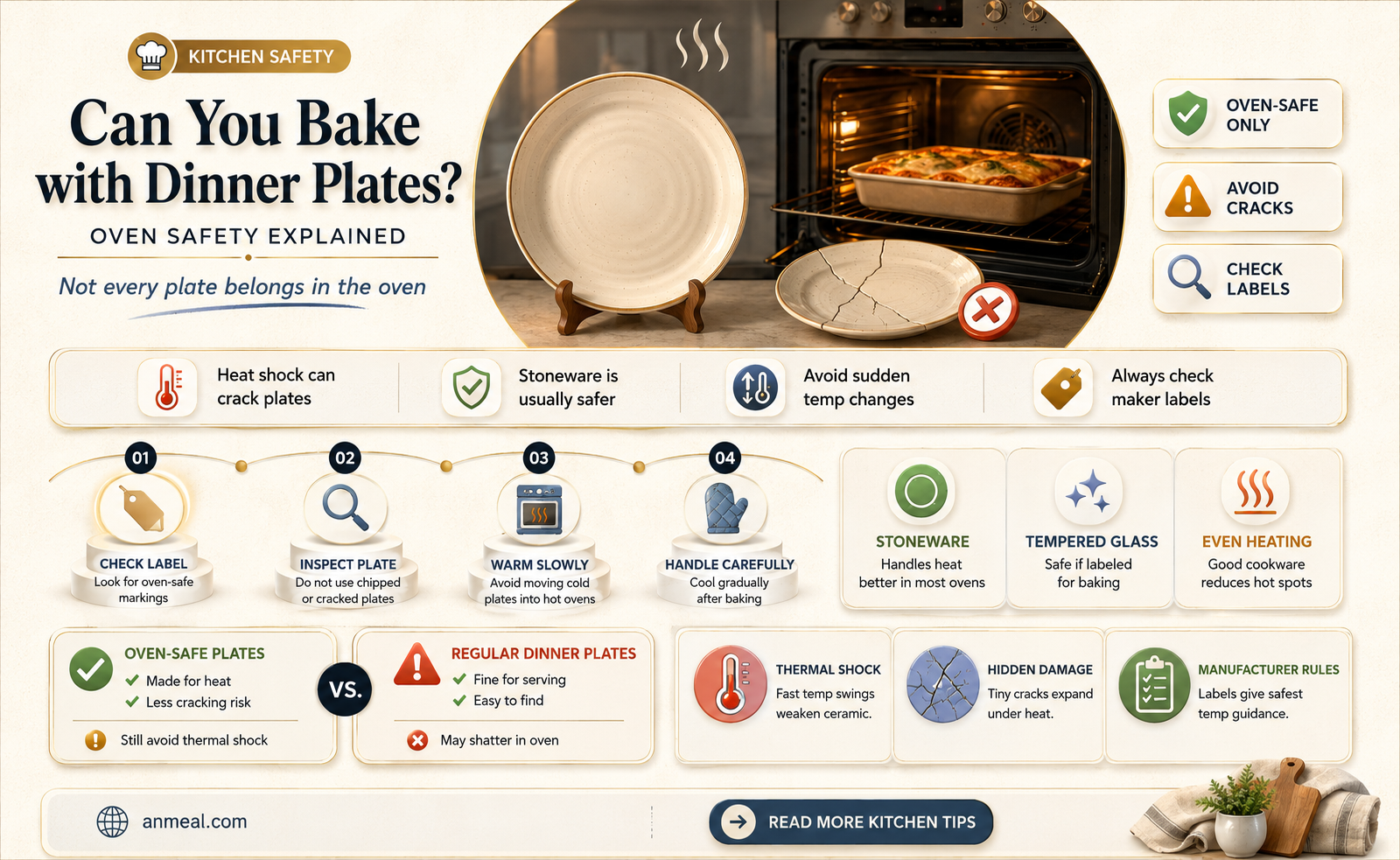 are dinner plates oven safe