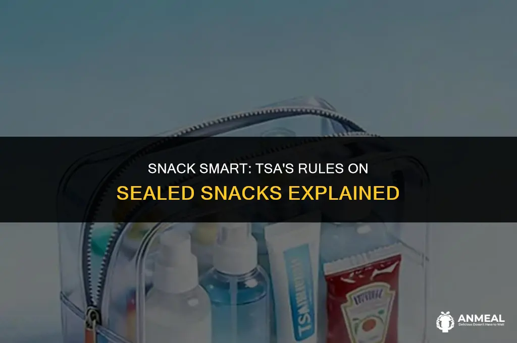 can you bring sealed snacks through tsa