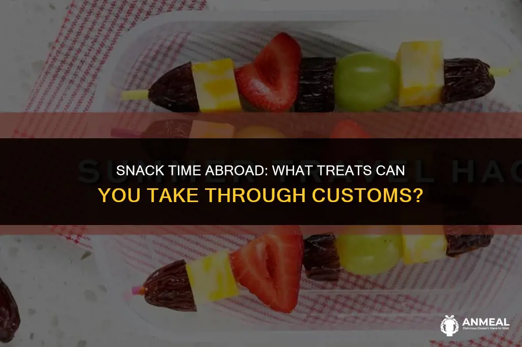 can you bring snacks through customs