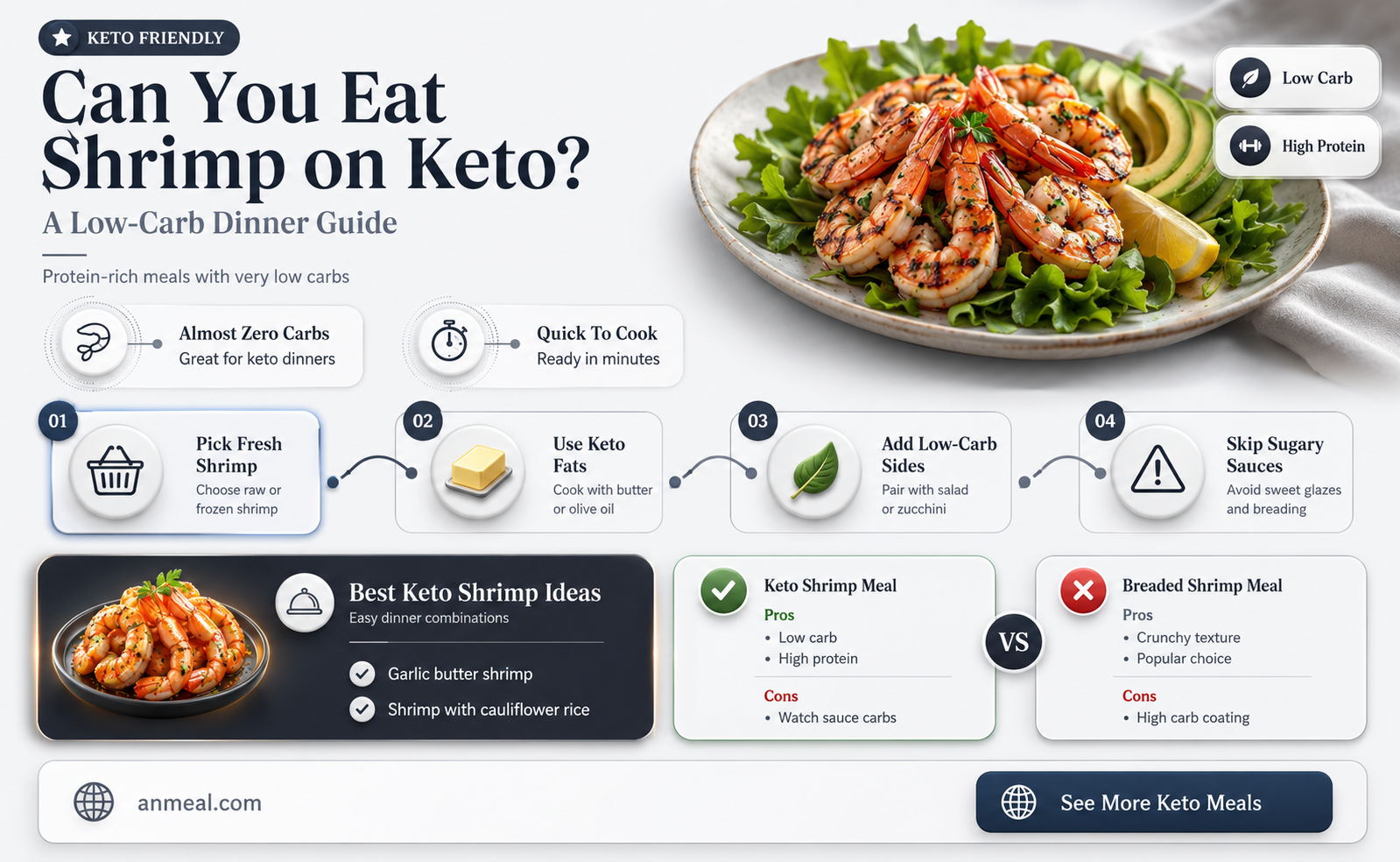 are shrimp ok on keto dinner