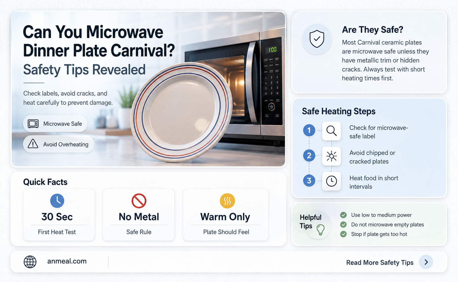 are the dinner plate carnival microwavable
