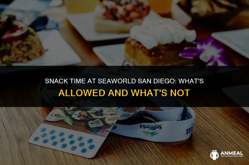can you take snacks into seaworld san diego