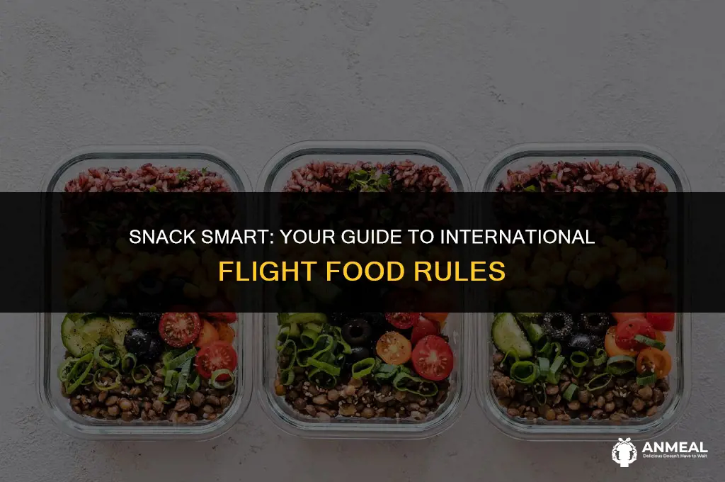 can you take snacks on international flights