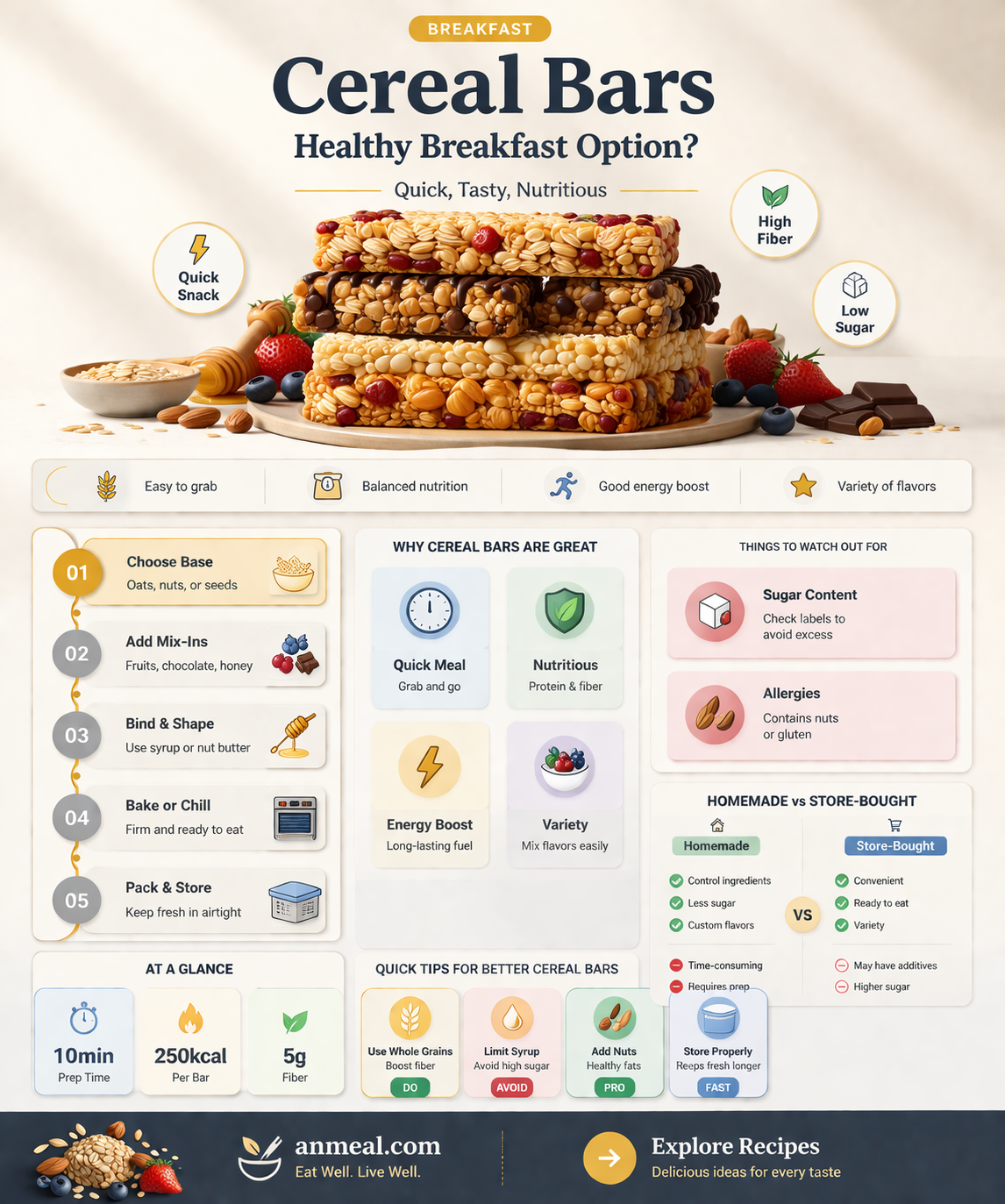are cereal bars meant for breakfast