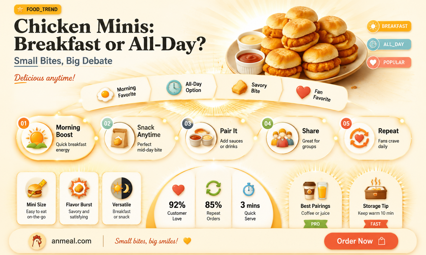 are chicken minis only for breakfast