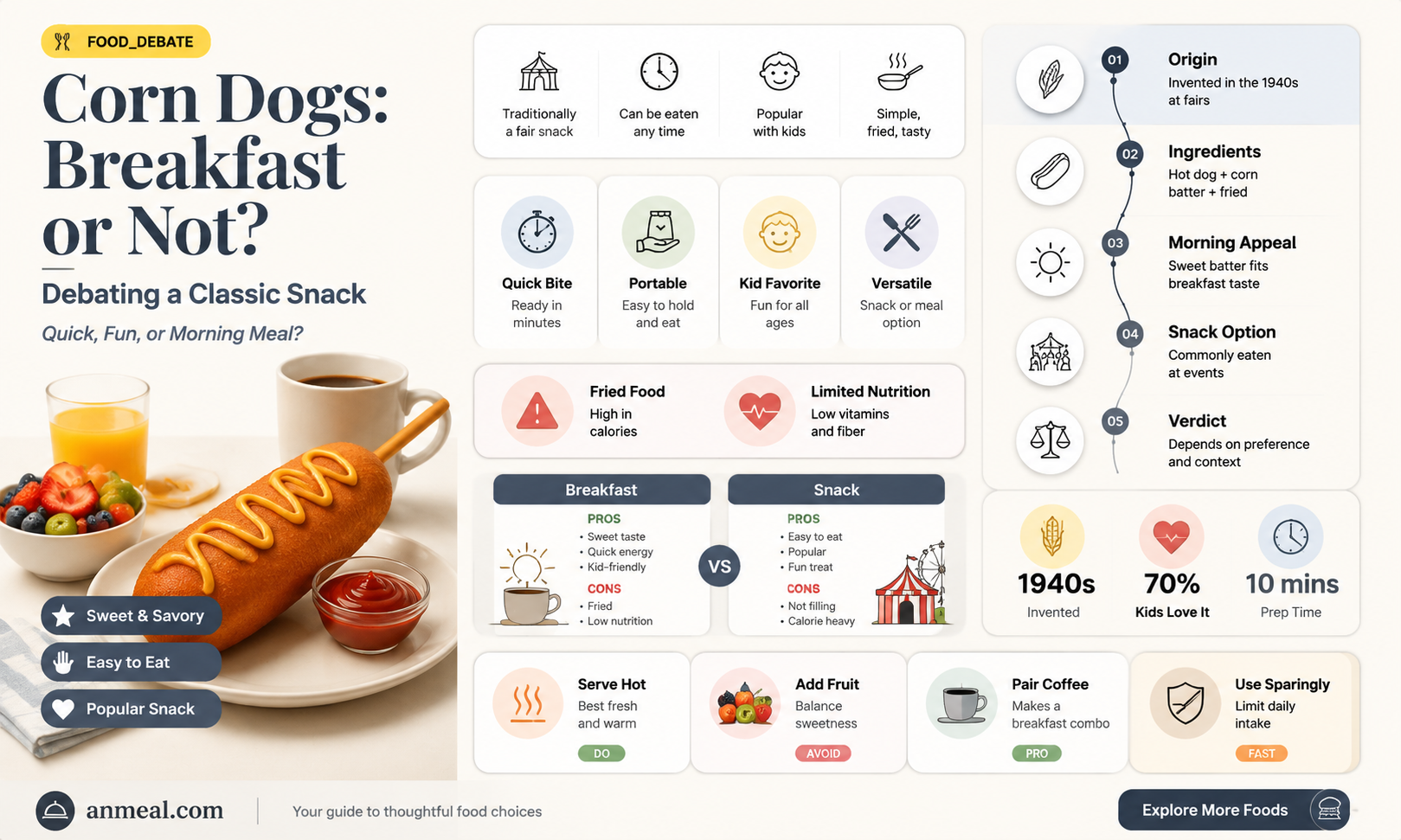 are corn dogs a breakfast food