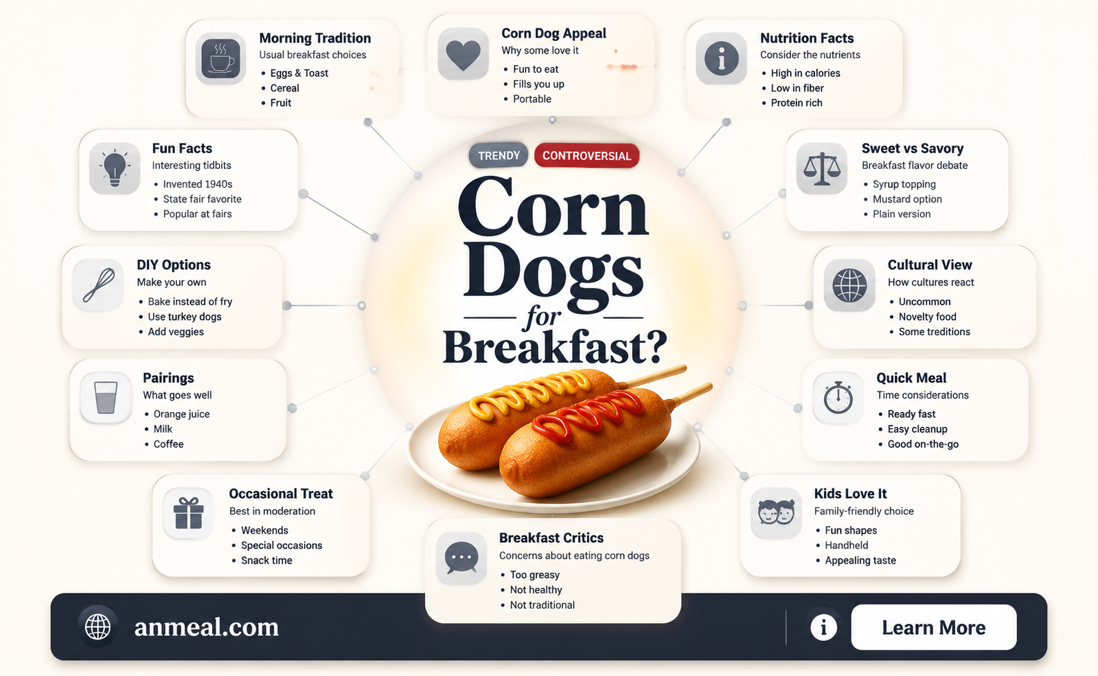 are corn dogs breakfast food