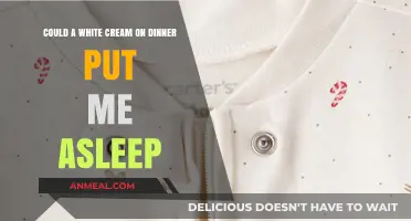 White Cream on Dinner: Unraveling Its Sleep-Inducing Potential