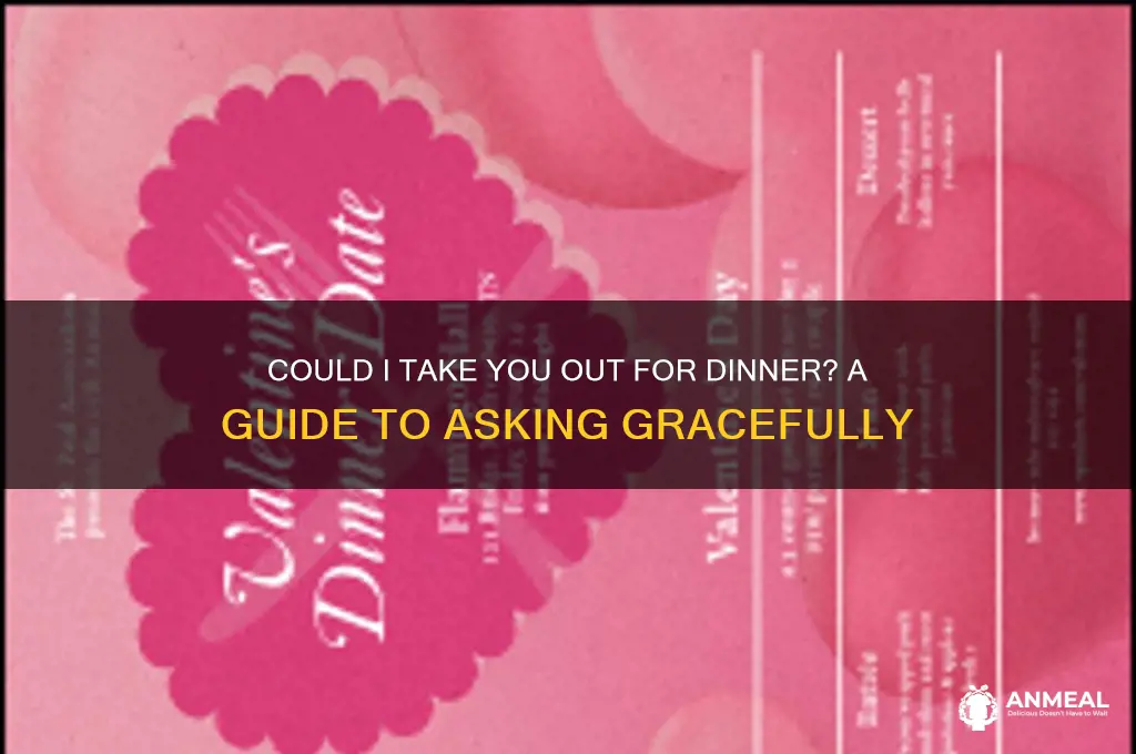 could i take you out for dinner