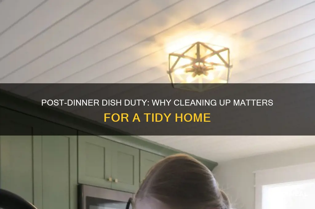 could you clean the dish after the dinner