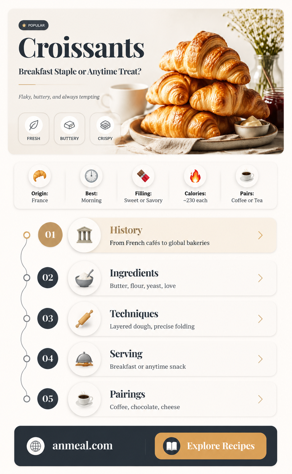 are croissants a breakfast food