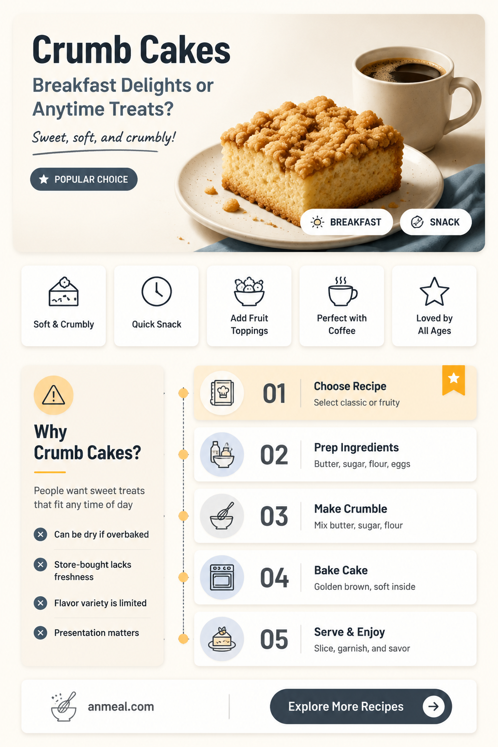 are crumb cakes just for breakfast