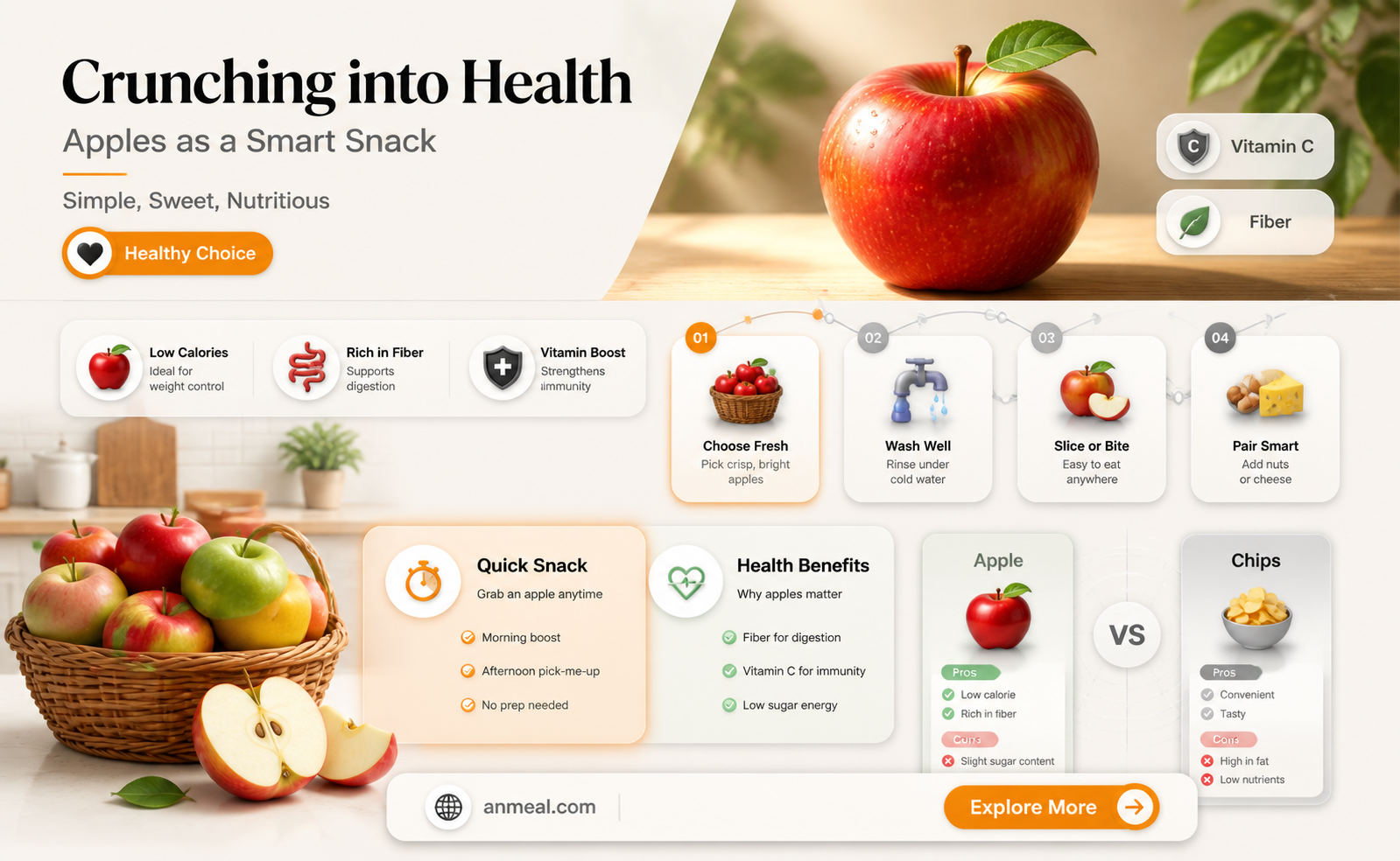 are apples a healthy snack