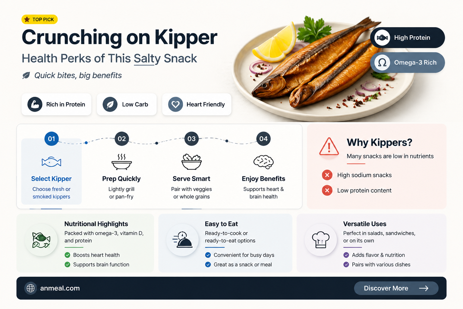 are kipper snacks healthy