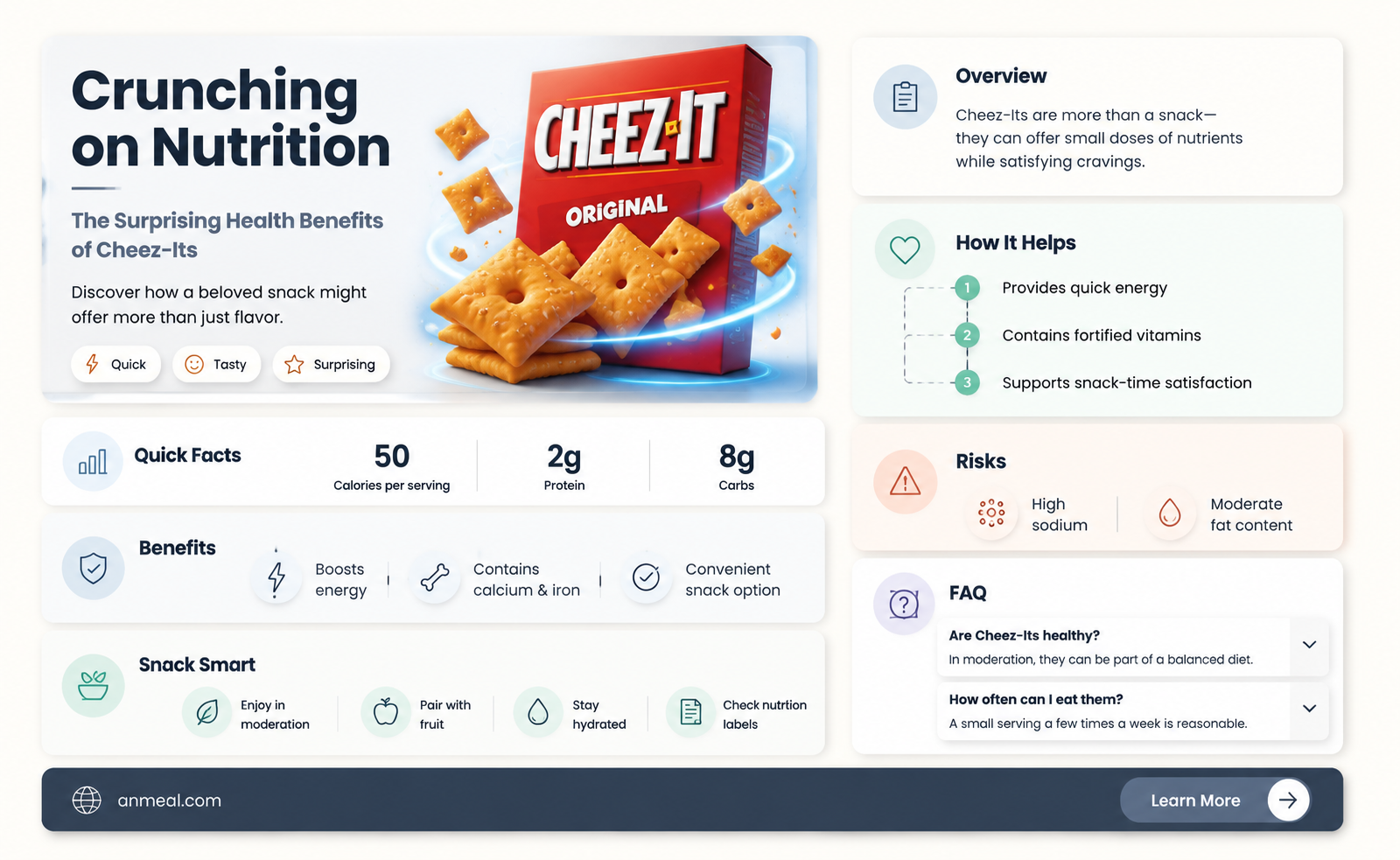 are cheez its a healthy snack