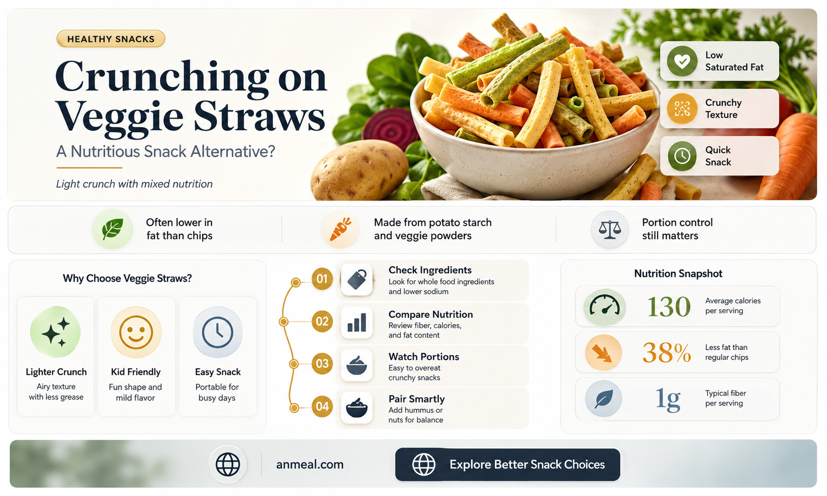 are veggie straws a healthy snack
