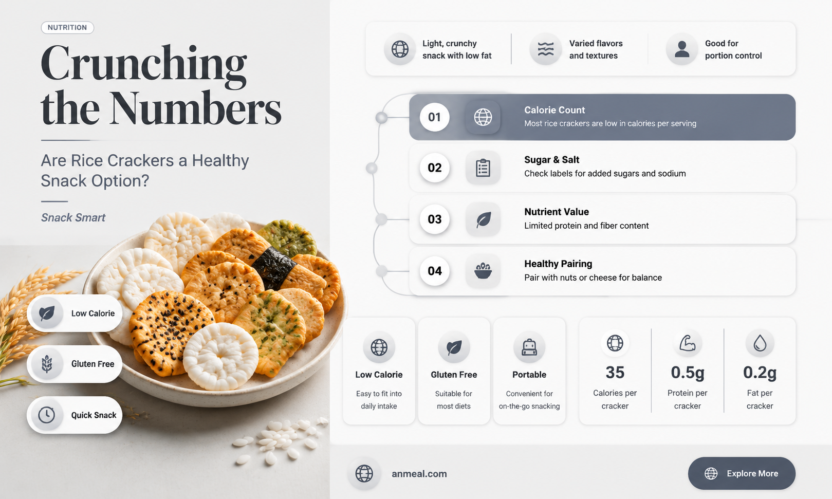are rice crackers a healthy snack