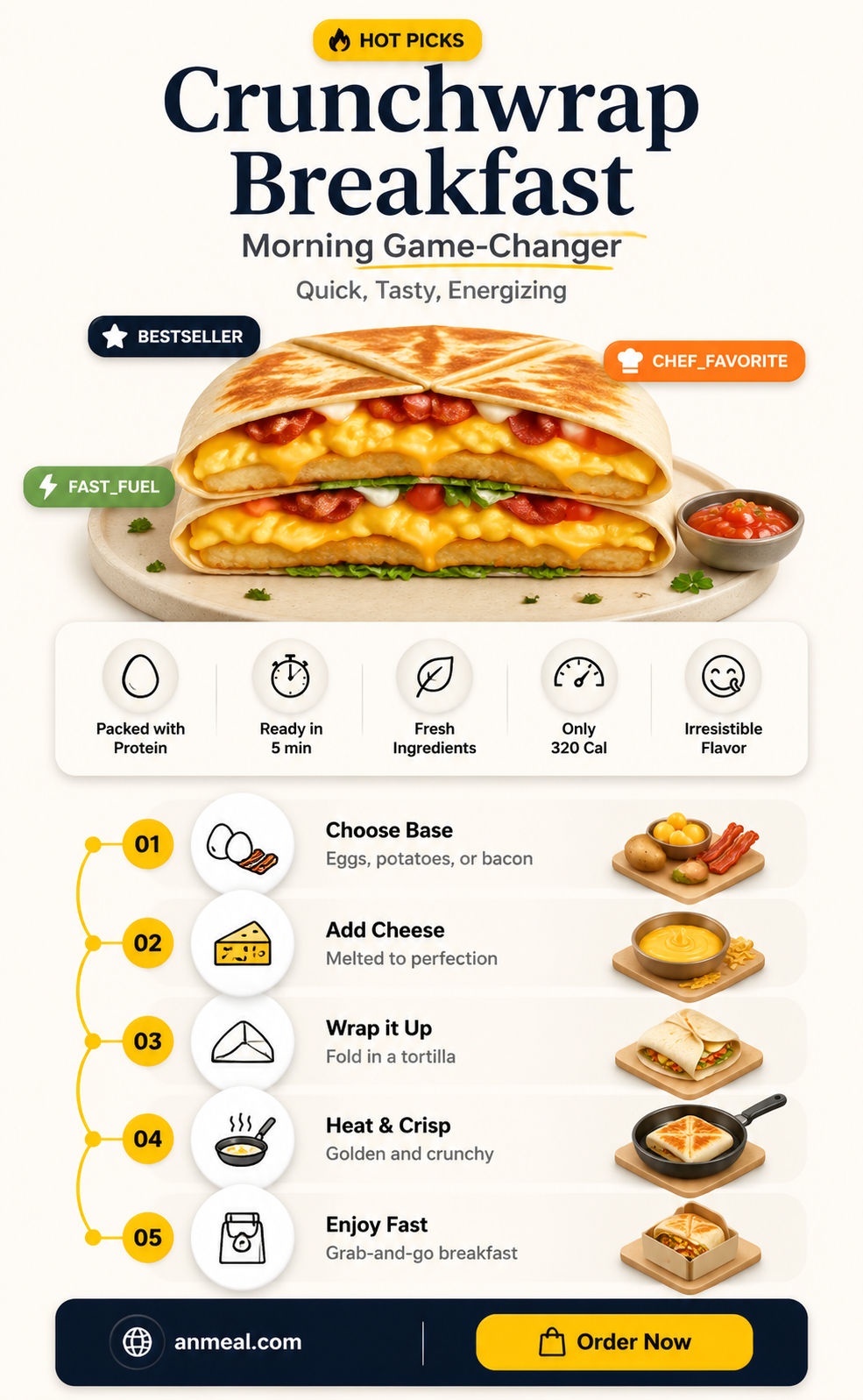 am crunchwrap breakfast
