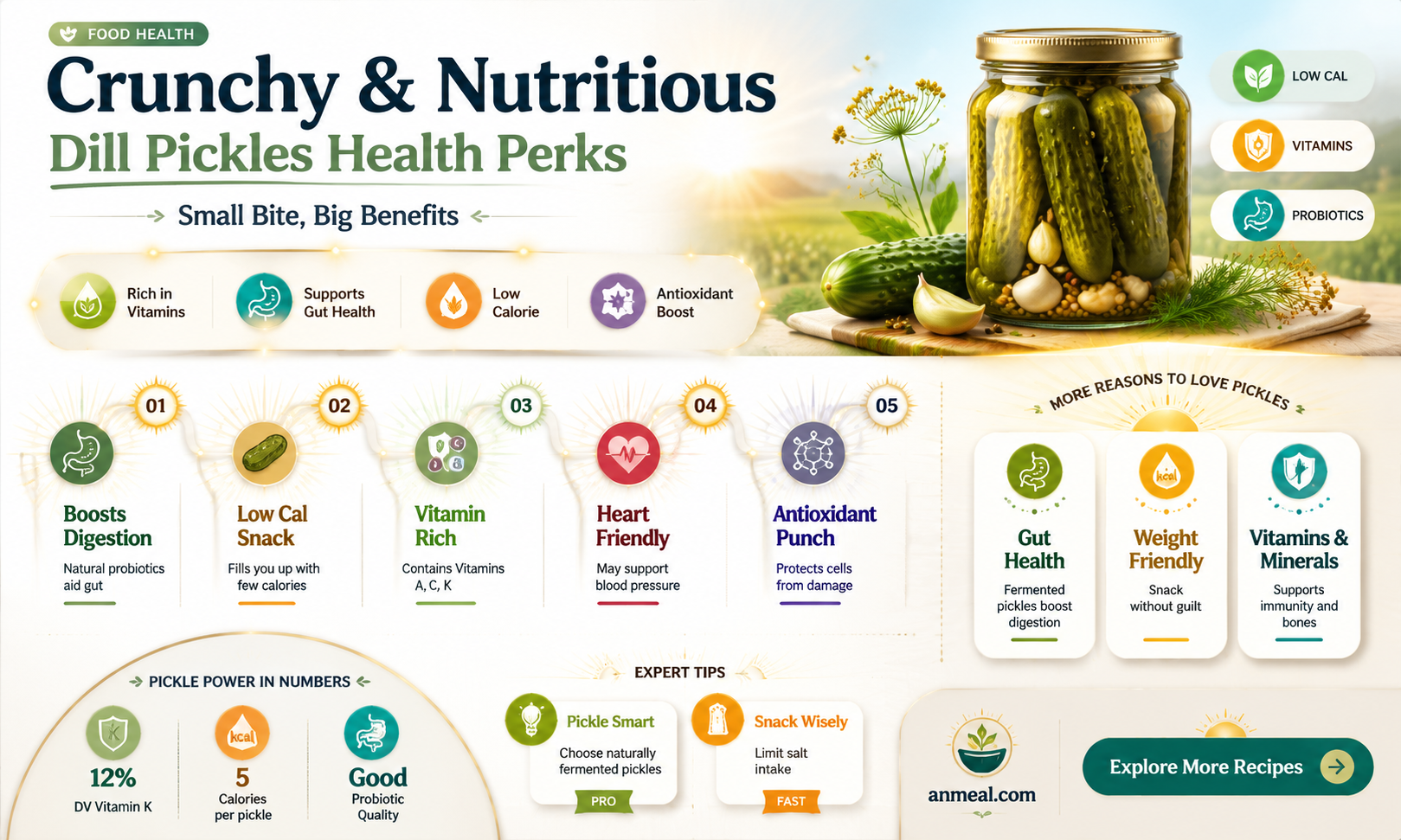 are dill pickles a healthy snack