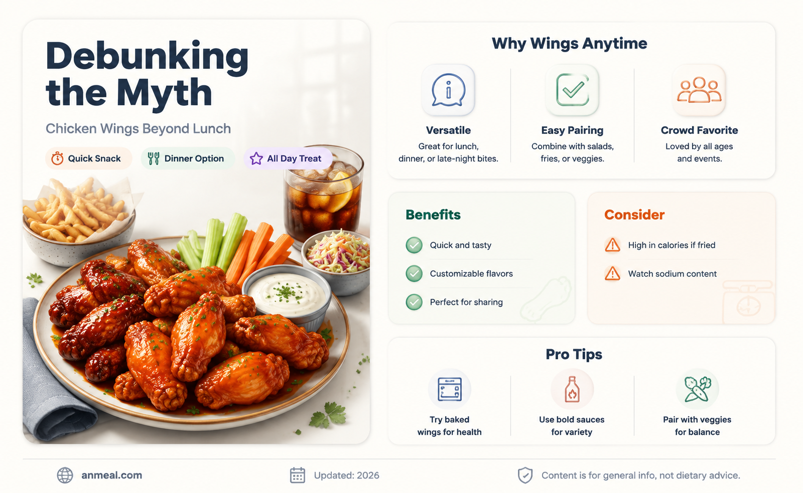 are chicken wings lunch