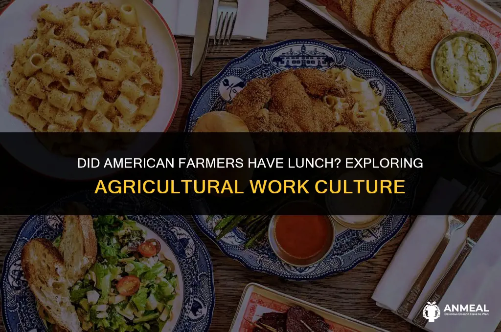 did american farmers have lunch