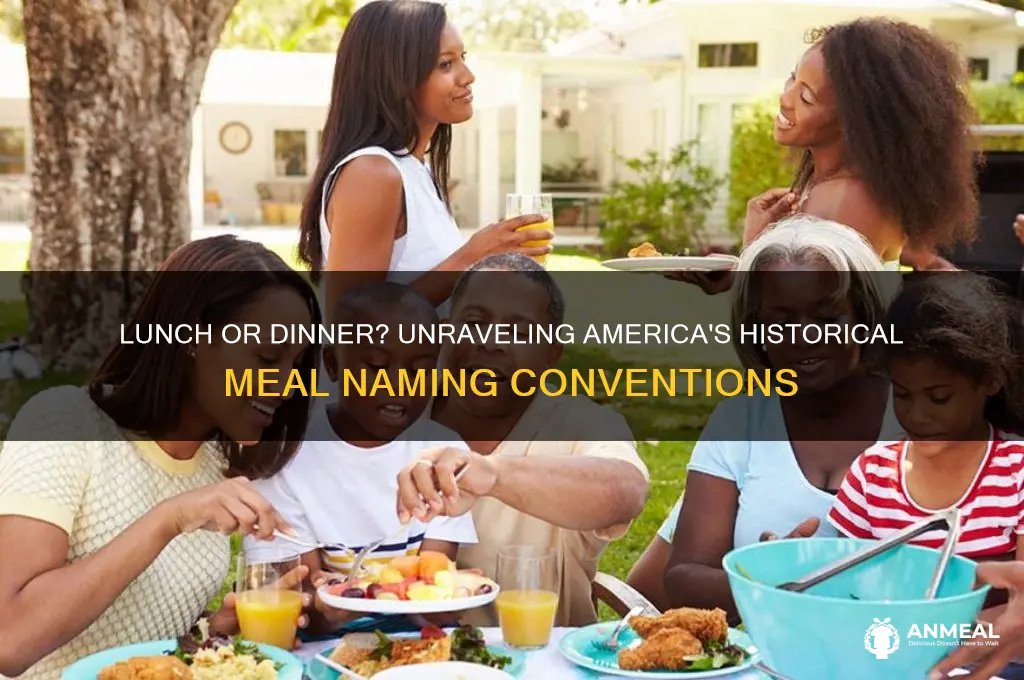 did americans used to call lunch dinner