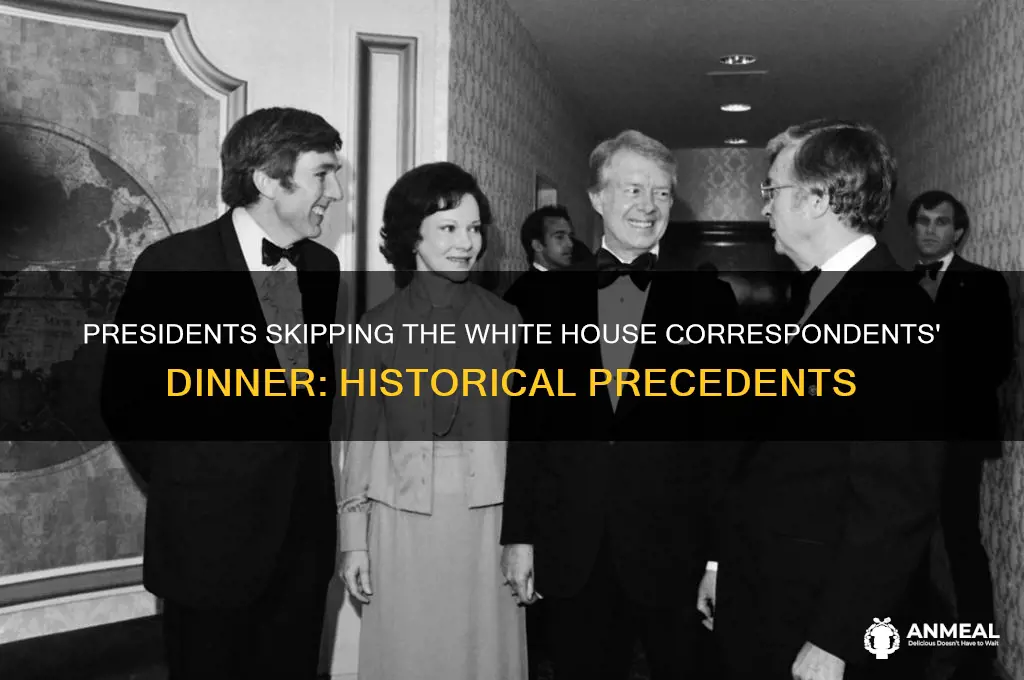 did any presidents before skip the correspondence dinner