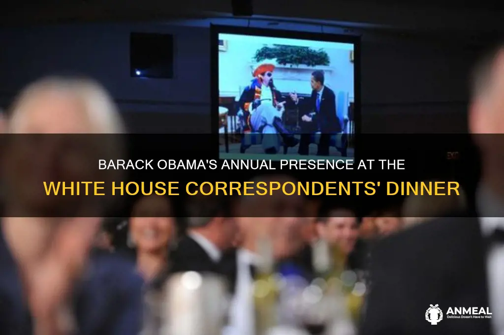 did barack obama attend the whitehouse correpsondents dinner every year