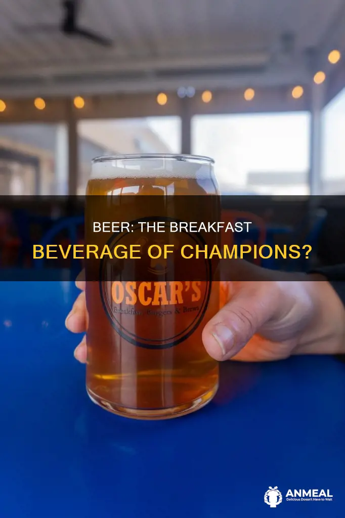 did beer used to be a breakfast drink