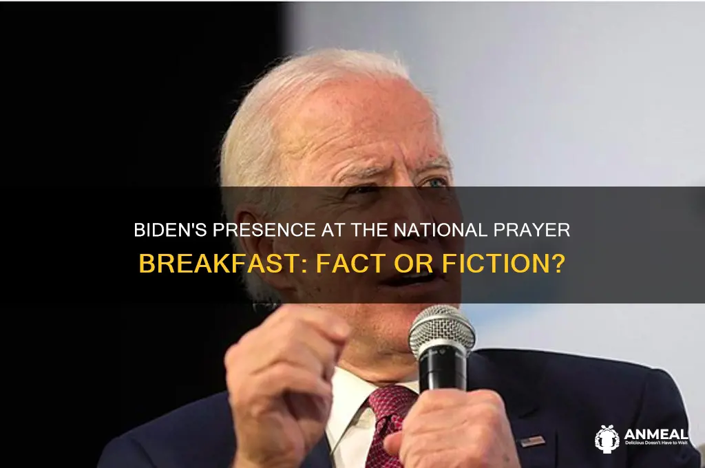 did biden attend prayer breakfast