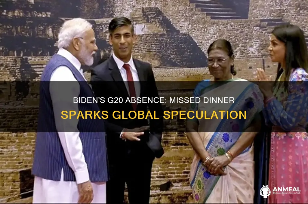 did biden miss g20 dinner