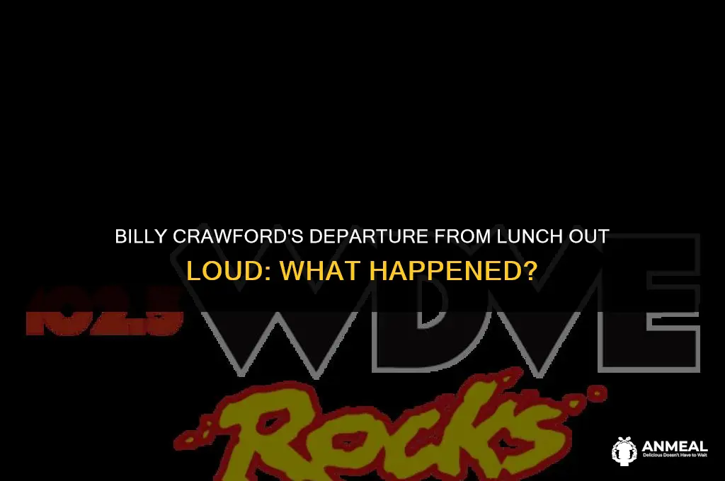 did billy crawford leave lunch out loud