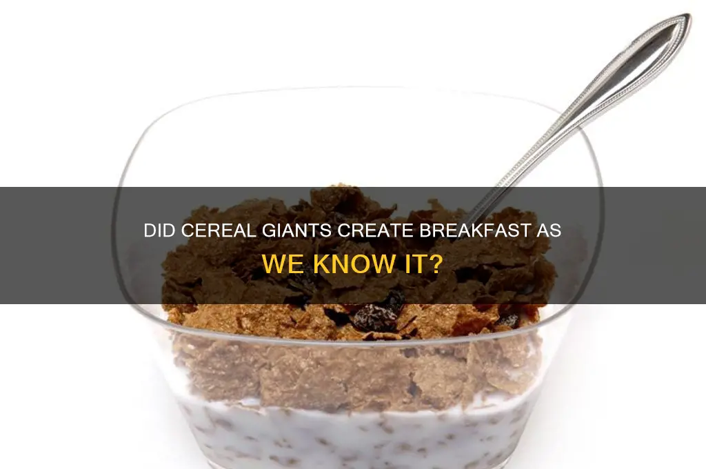 did cereal companies invent breakfast