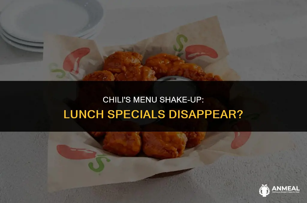 did chilis get rid of lunch specials