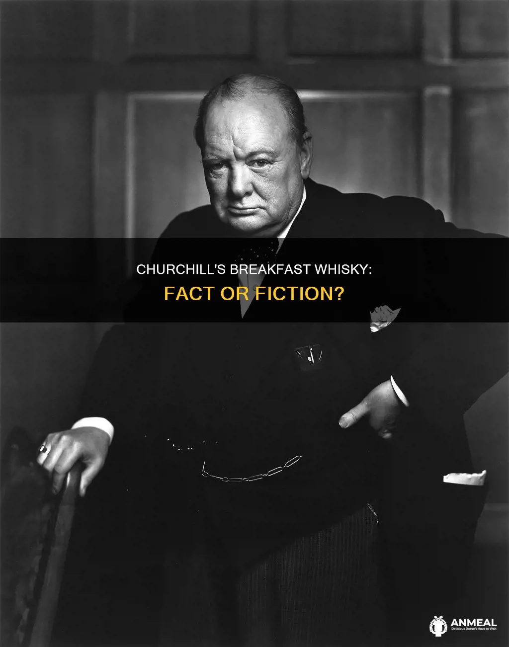 did churchill drink whisky for breakfast