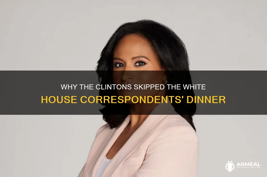 did clintons skip correspondents dinner