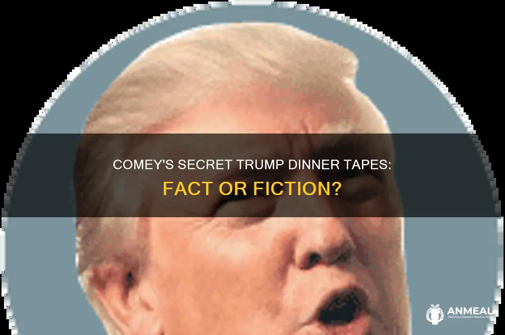 did comey record dinner conversation with trump