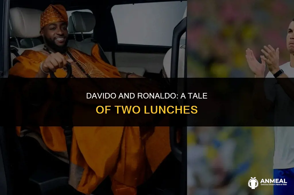 did davido had lunch with c ronaldo