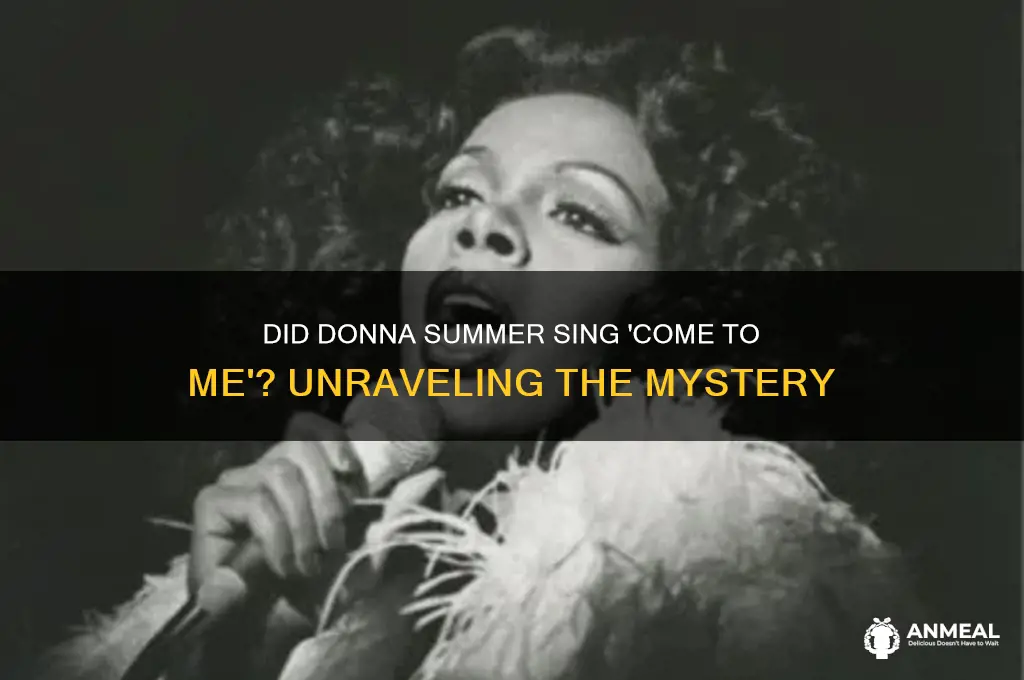 did dinna summers sing cone to me
