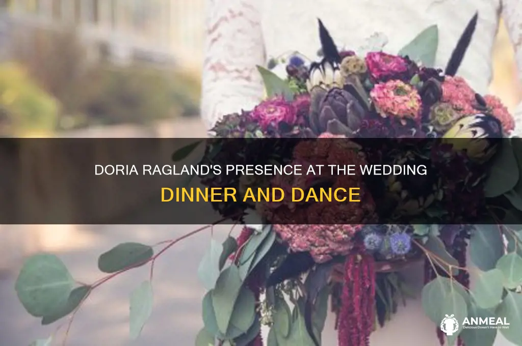 did doria ragland attend wedding dinner and dance
