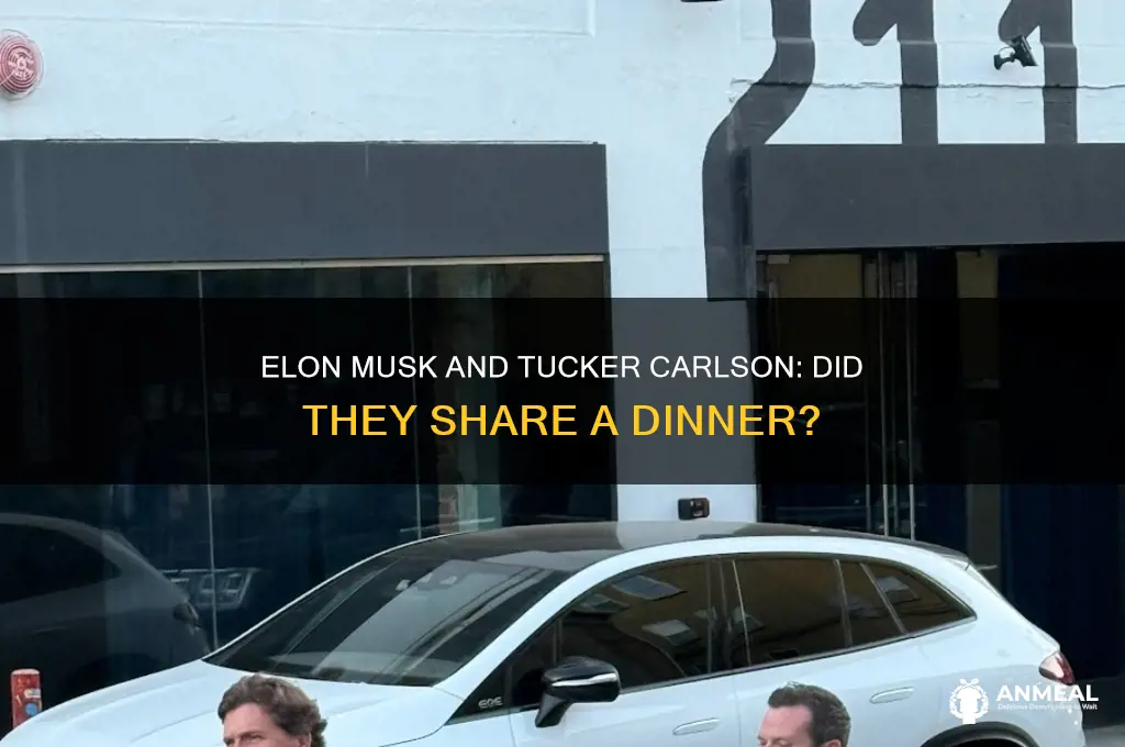did elon musk have dinner with tucker carlson
