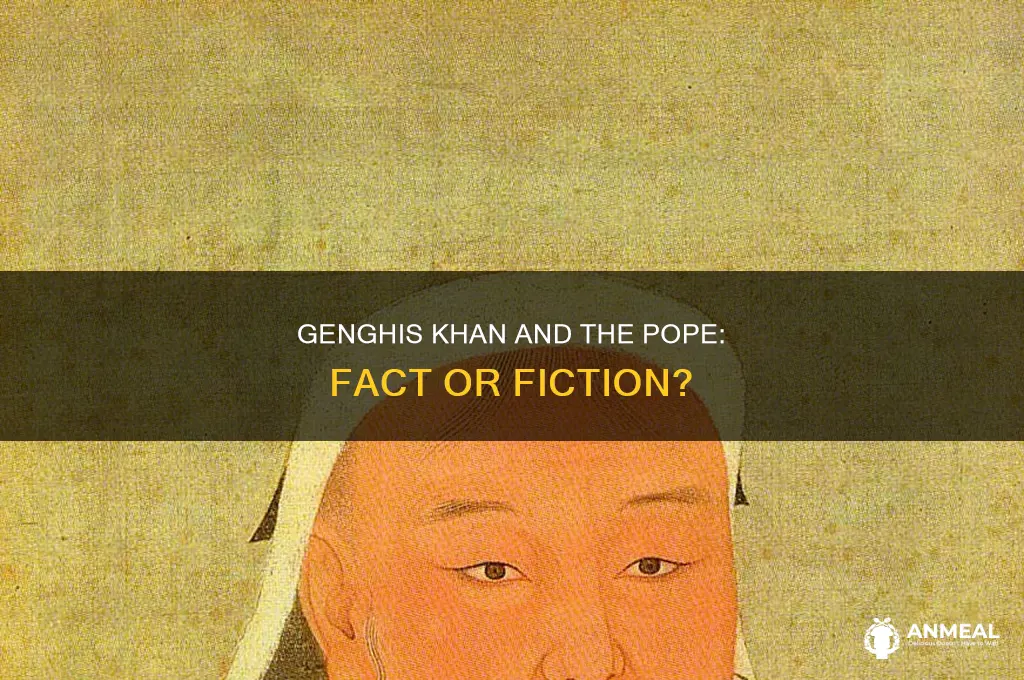 did gengis khan have dinner with the pope