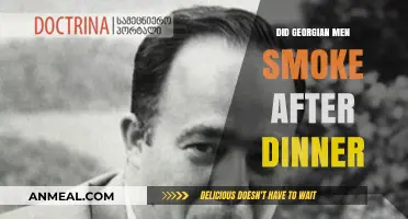 Georgian Men's Post-Dinner Smoking Habits: A Historical Perspective
