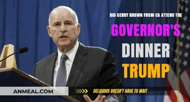 Did CA Governor Gerry Brown Attend Trump's Governor's Dinner?