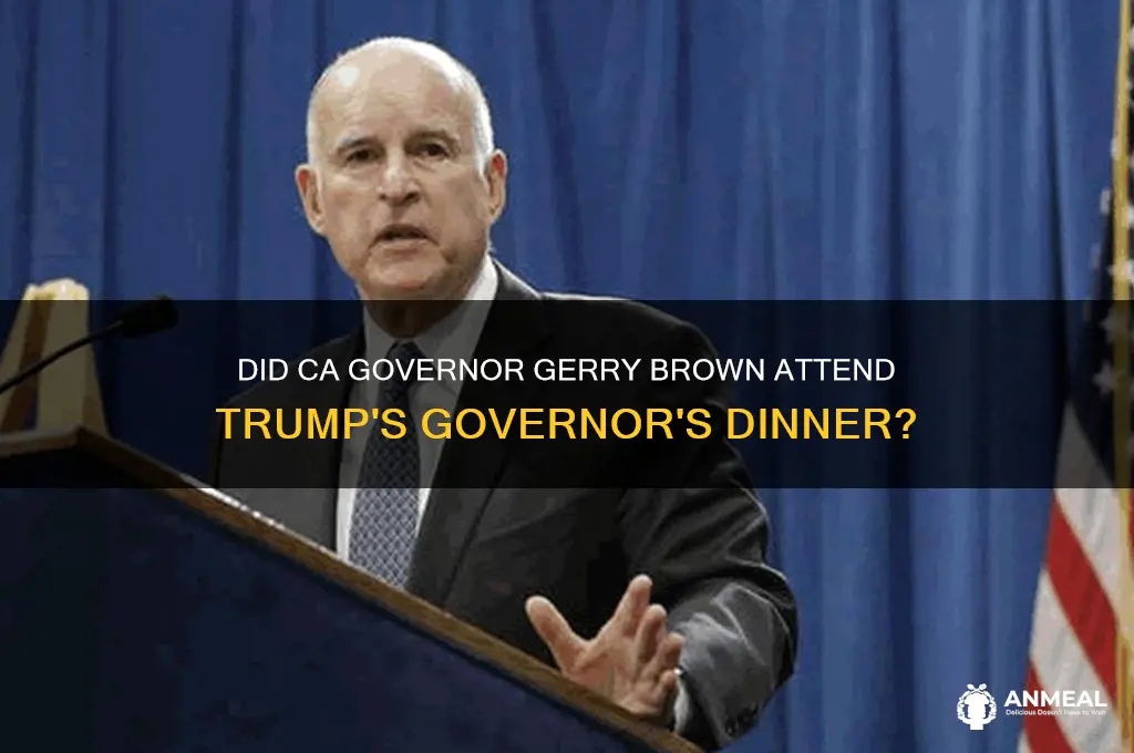 did gerry brown from ca attend the governor
