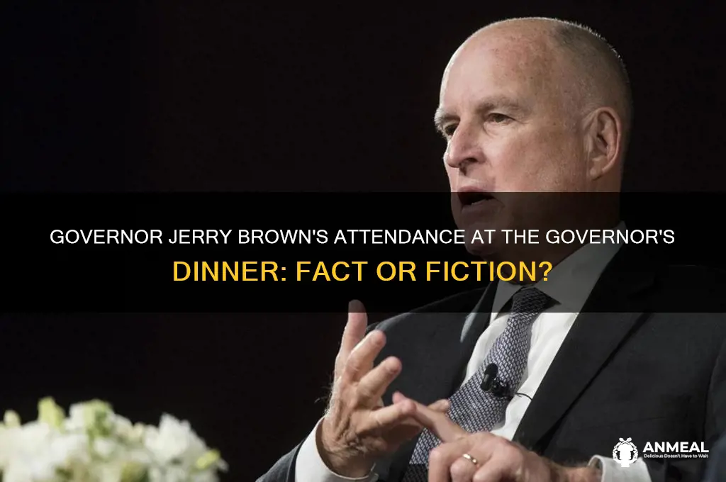 did gov jerry brown go to the governor