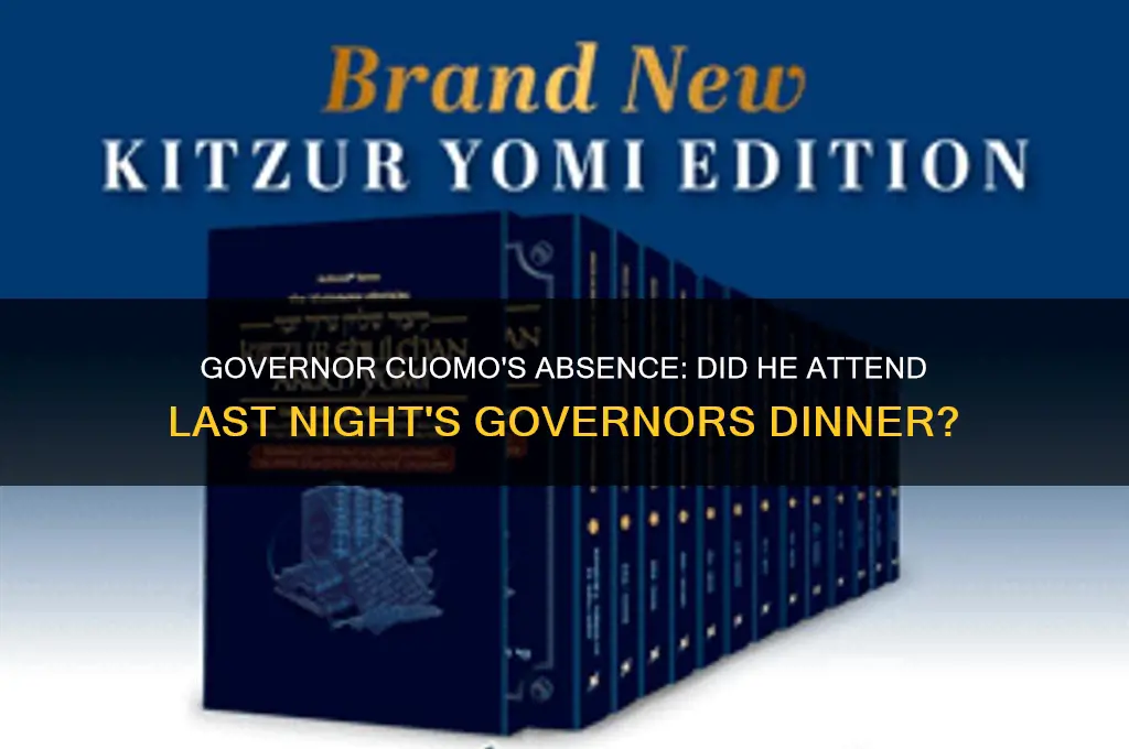 did governor cuomo attend the governors dinner last night